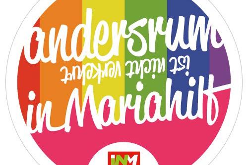 Logo andersrum ist nicht verkehrt der Bezirksvorstehung Mariahilf