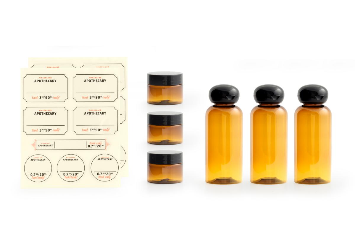 Apothecary Travel Set - verschiedene Tiegel und Fläschchen