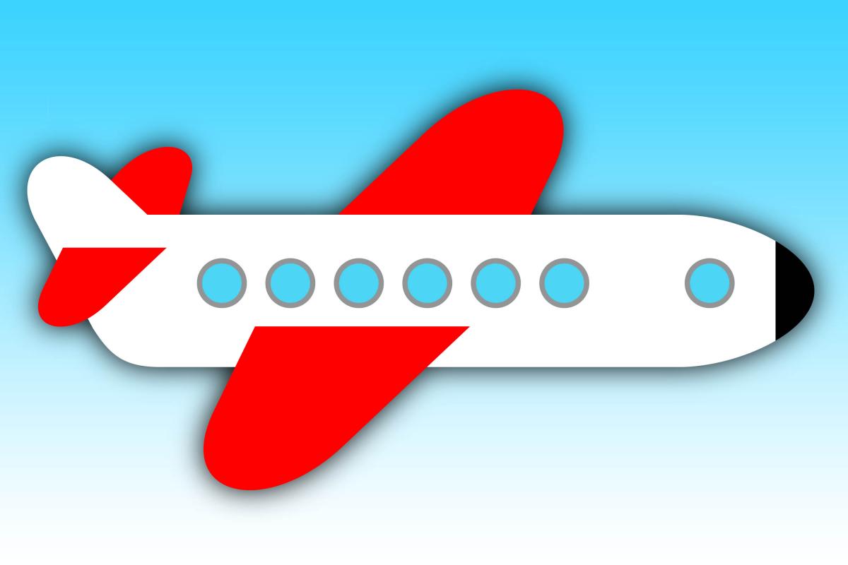 Illustration eines Flugzeugs von Rike Hofmann