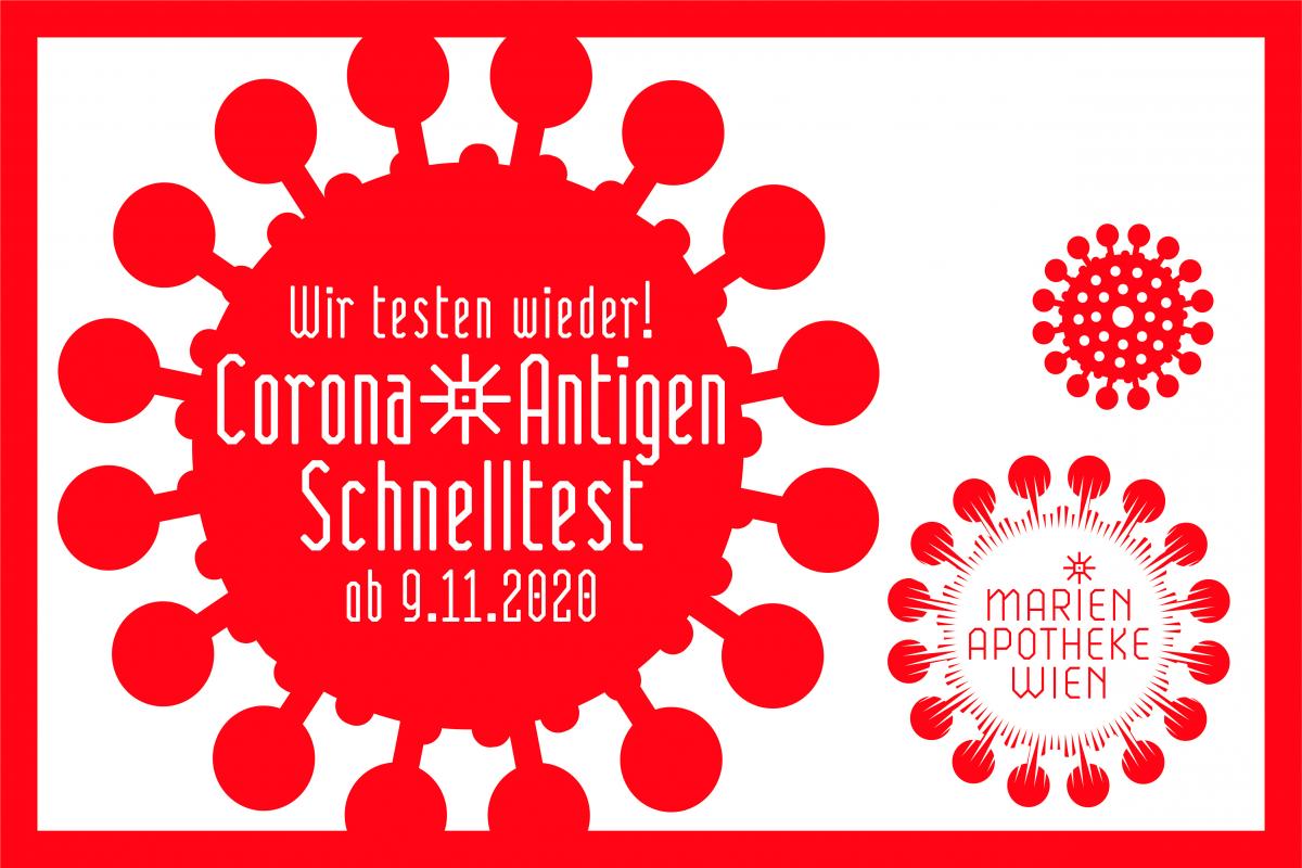 Corona-Antigen-Schnelltest ab 9. November 2020 wieder in der Marienapotheke möglich