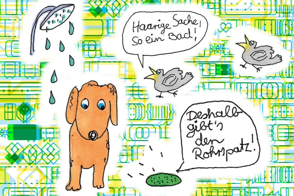 Illustration zum Xundheitspackerl April 2021 von Cosima Reif