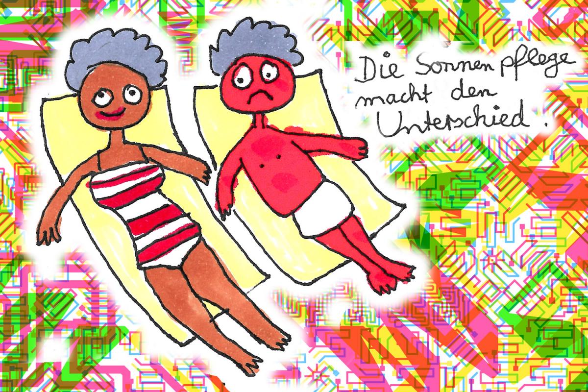 Illustration zum Xundheitspackerl Juli 2021 von Cosima Reif