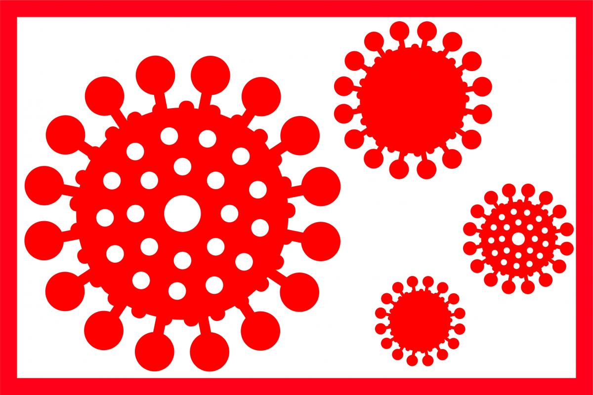 Grafik Coronavirus von Fidel Peugeot