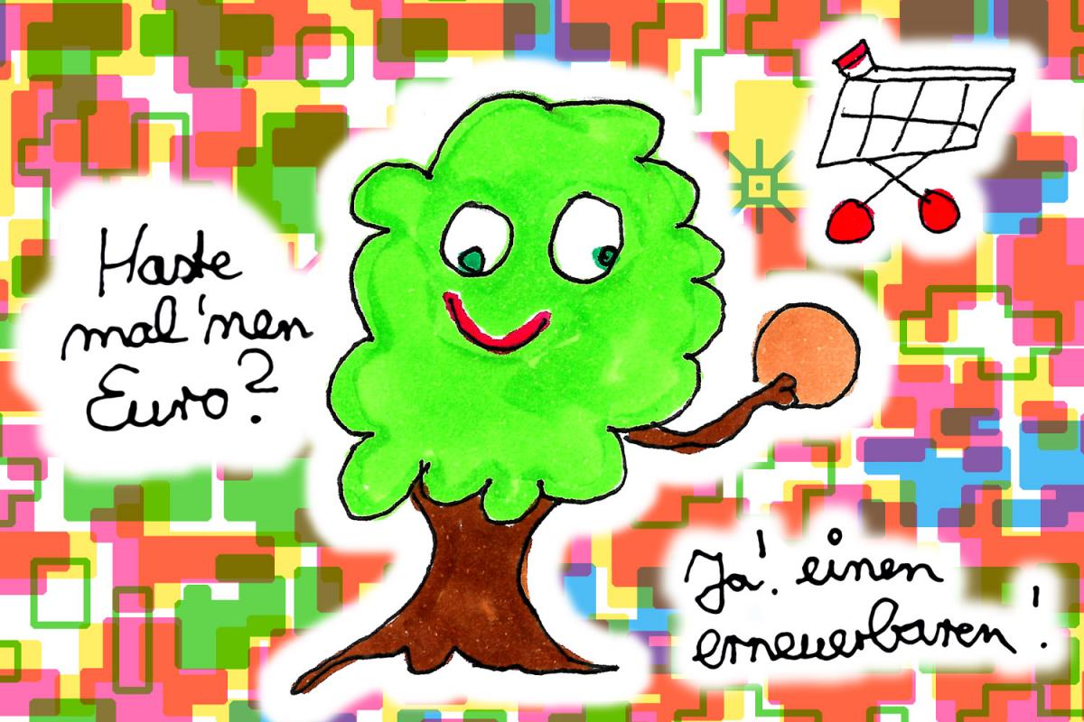 Illustration zum Xundheitspackerl September 2021 von Cosima Reif
