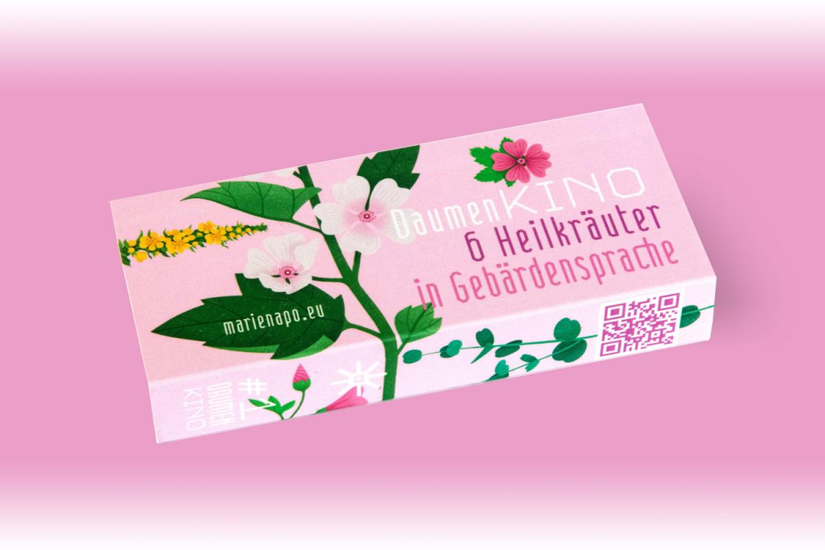 Daumenkino mit Heilpflanzen-Gebärden der Marien Apotheke Wien