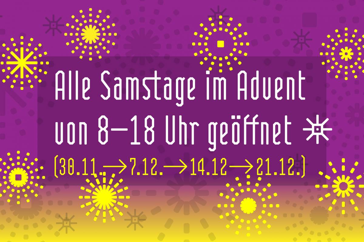 Illustration eines Hirschen auf blauem Hintergrund mit dem Text 