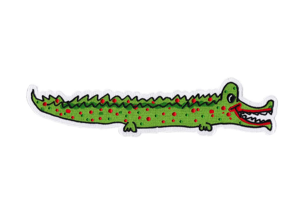 Bunter Aufnäher Krokodil aus der Marien Apotheke Wien